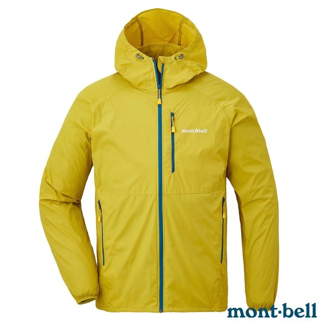 【mont-bell】男 WIND BLAST PK 防風防潑水連帽風衣.夾克/可收納成小包/1103322 YL 黃✿30E010